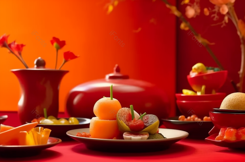 春节系列点心和水果静物饮食摄影图,高清,摄影图,摄影图片,图片大全,摄影图免费下载